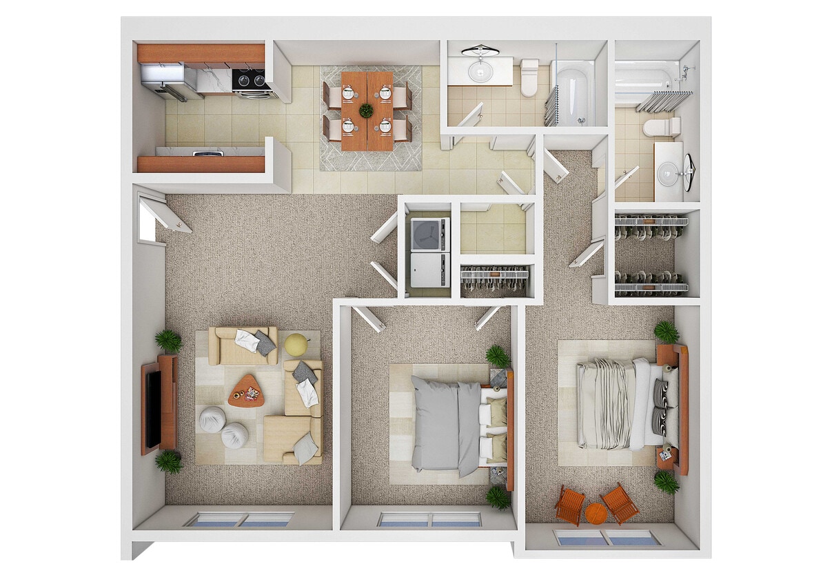 Crossings 2 bedroom 2 bath - 2 Bedroom, 2 Bath