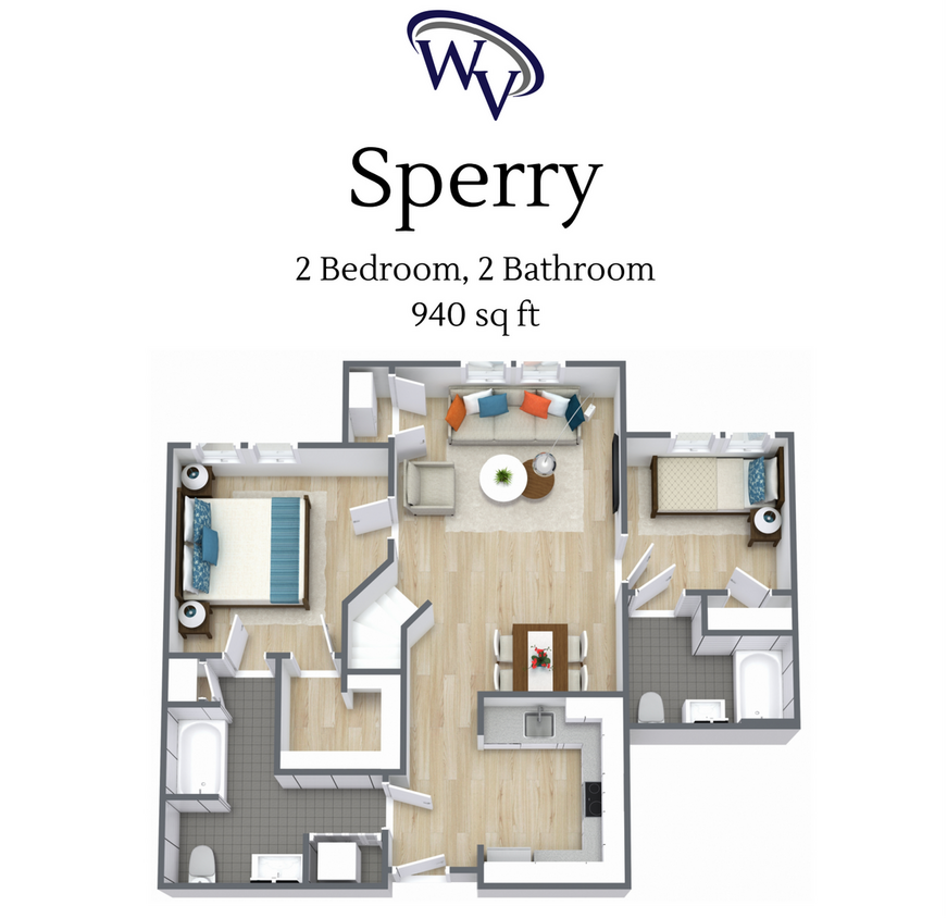 Floor Plan - B1-1x2 Sperry
