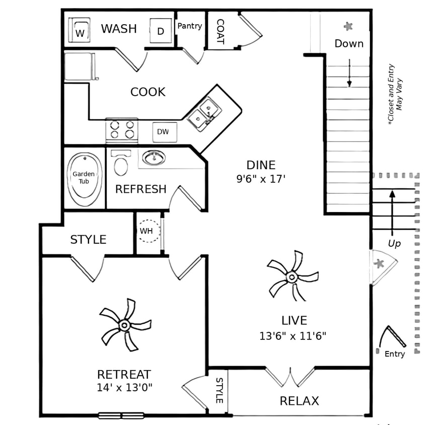 Floor Plan - Terraces Two Upper Garage