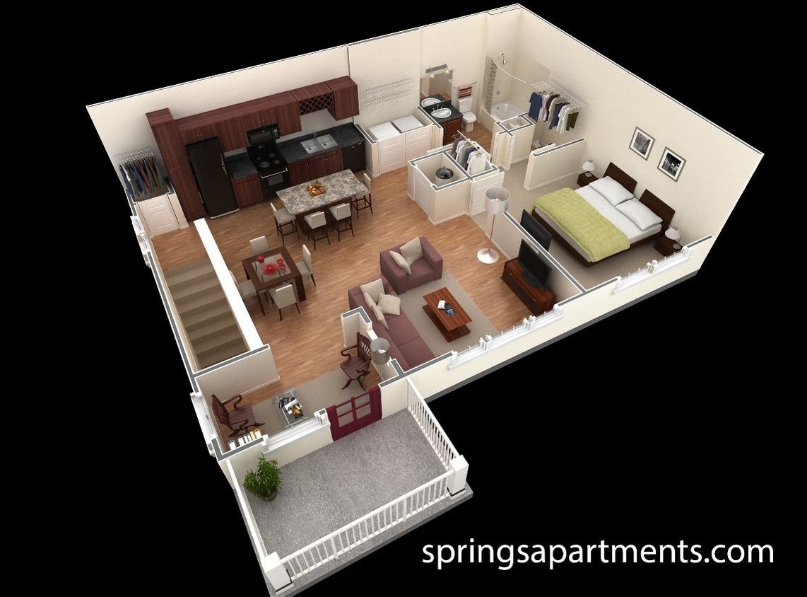 Floor Plan - 1 BR Grand Overlook