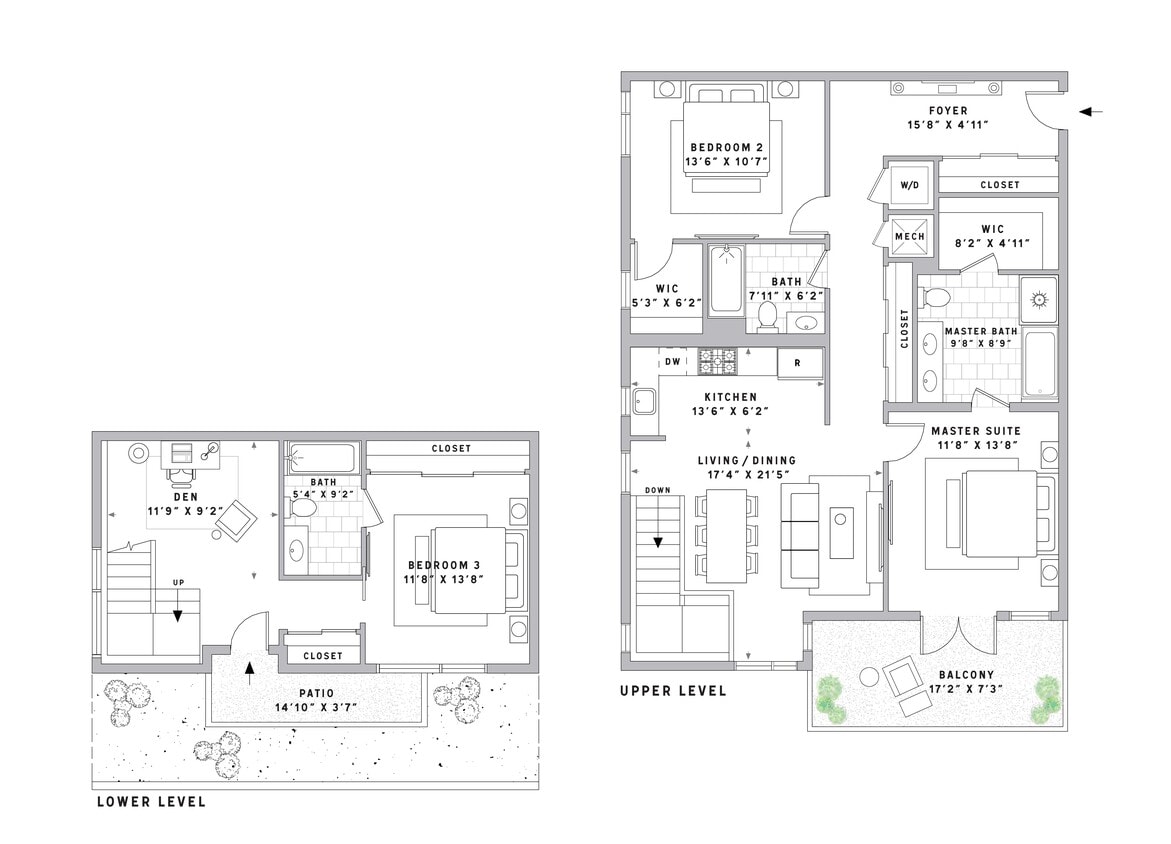 Floor Plan - TH5 Townhouse 3 Bed 
