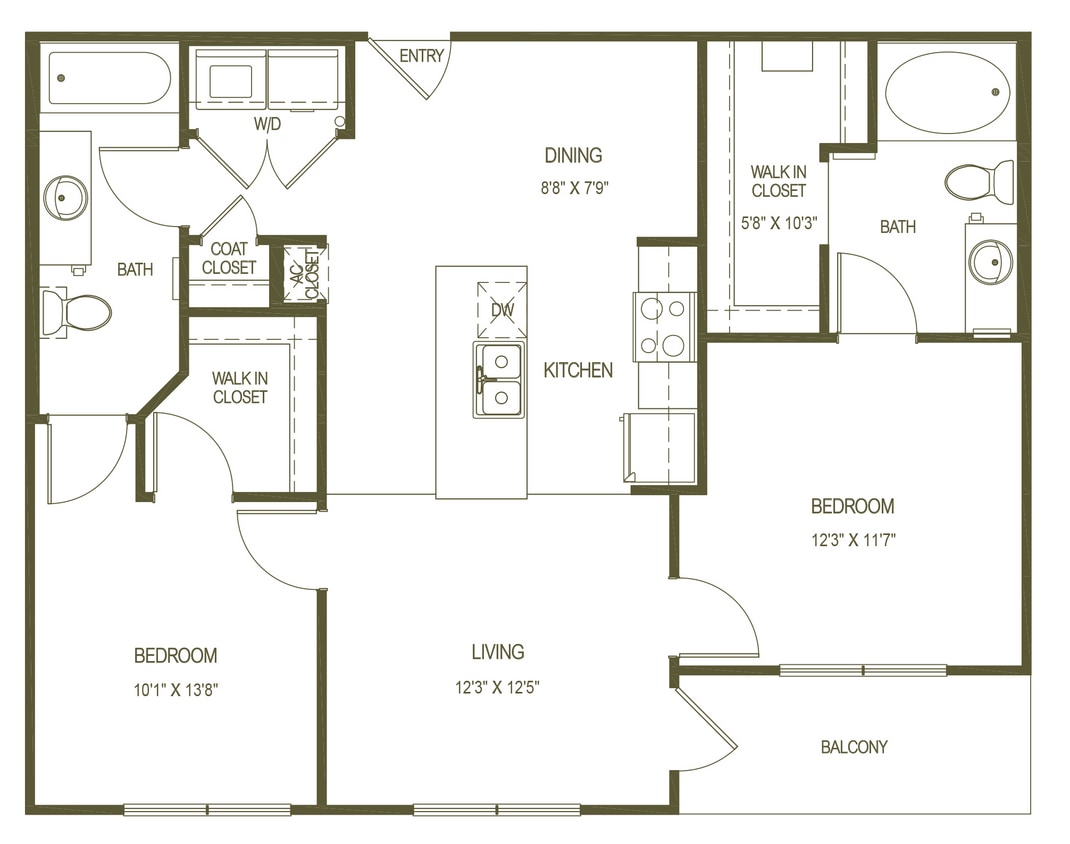 Unit B1.jpg - Two Bedrooms Two Bathrooms