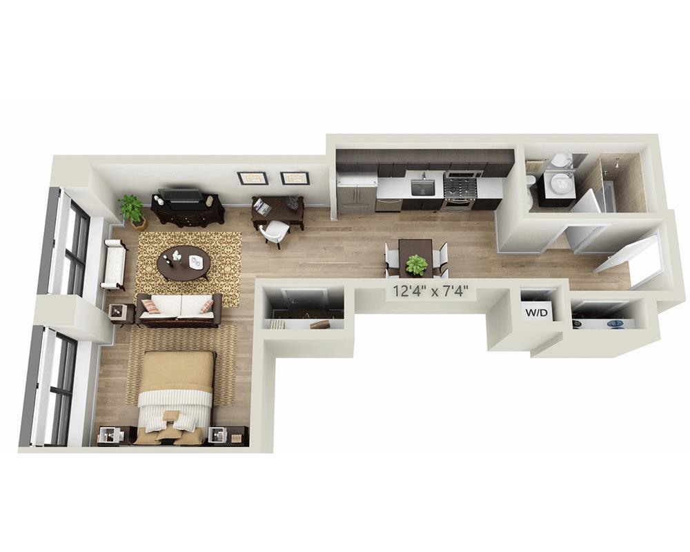 Floor Plan - Studio E1YD