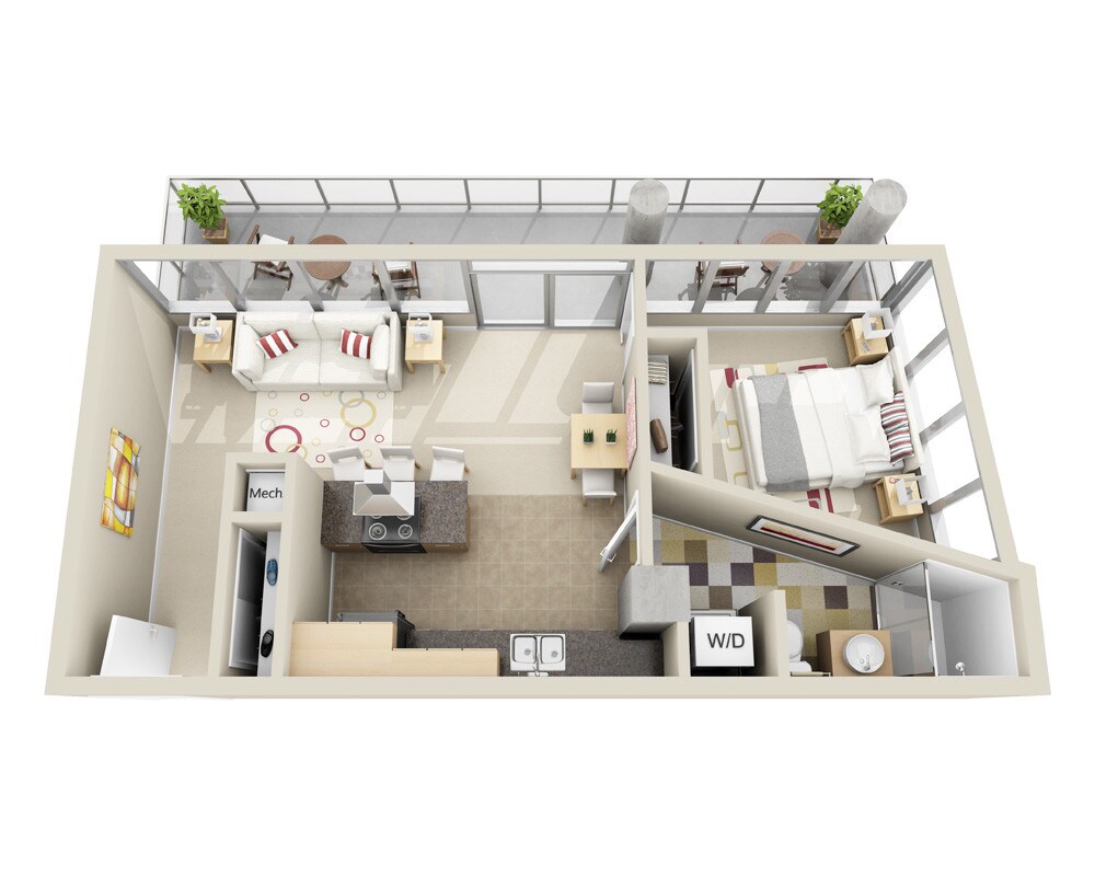 Floor Plan - Highrise A1B