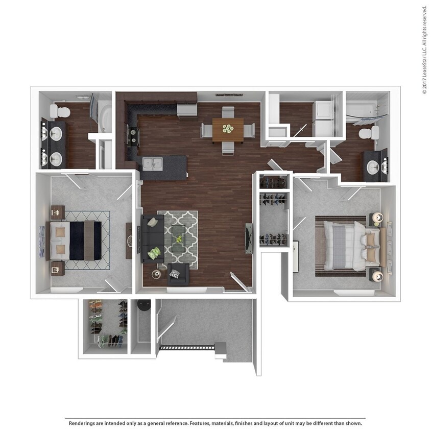 Floor Plan - 2X2D