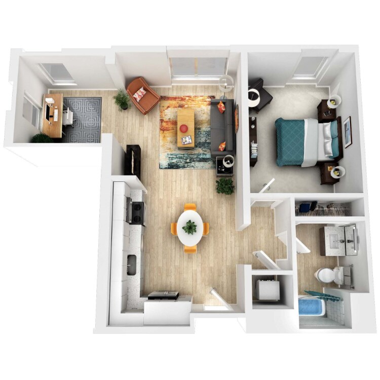 1x1_750_442422.png - 1Bedroom 1 Bathroom with Den 11D