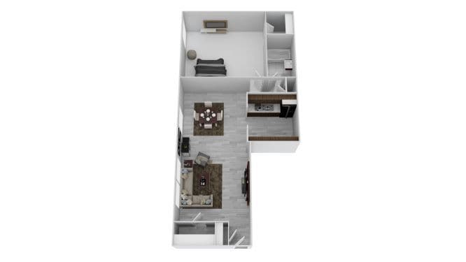 Floor Plan - 1 Bedroom
