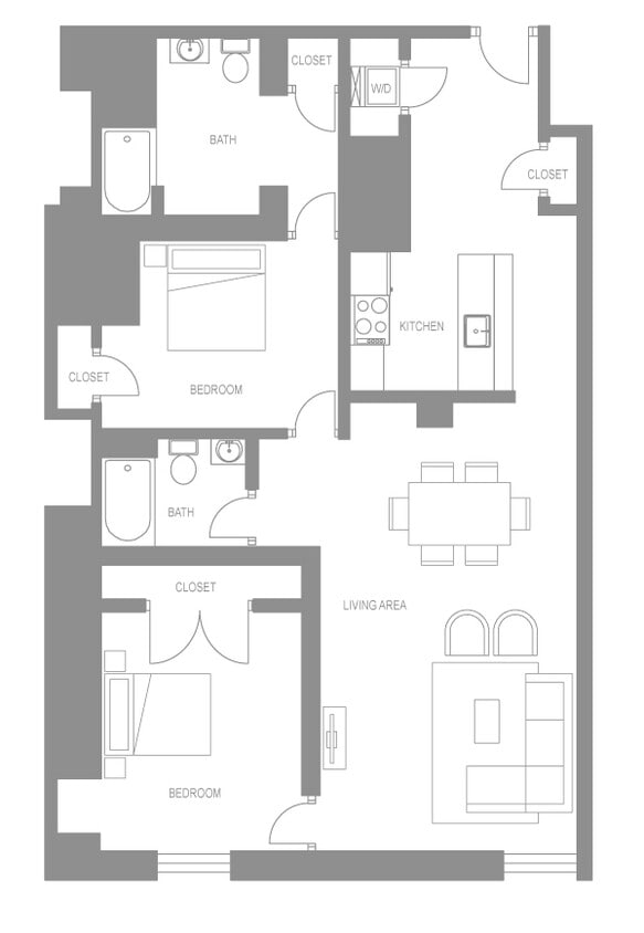 Floor Plan - Montesino Two Bedroom G