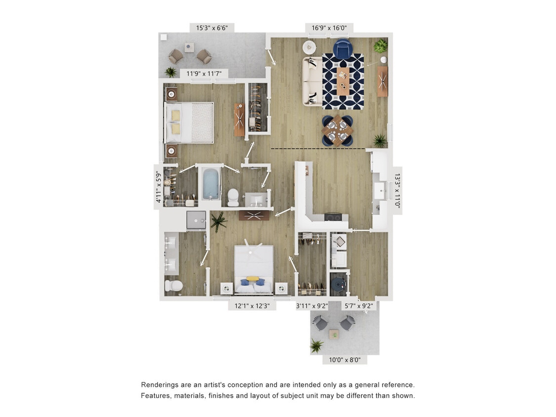 Floor Plan - Cottage B1