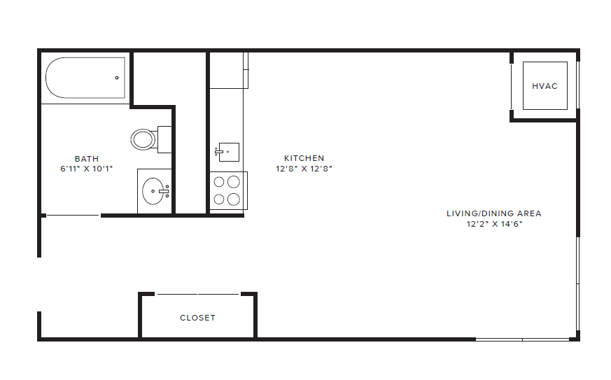 Floor Plan - Studio Type A