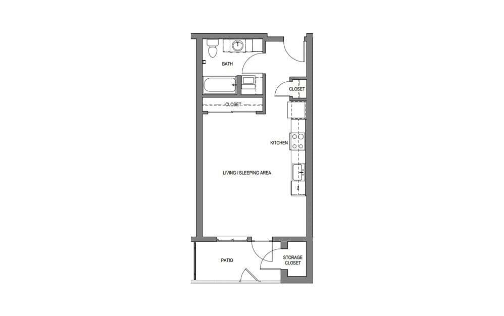 Floor Plan - Studio-MFTE-B2