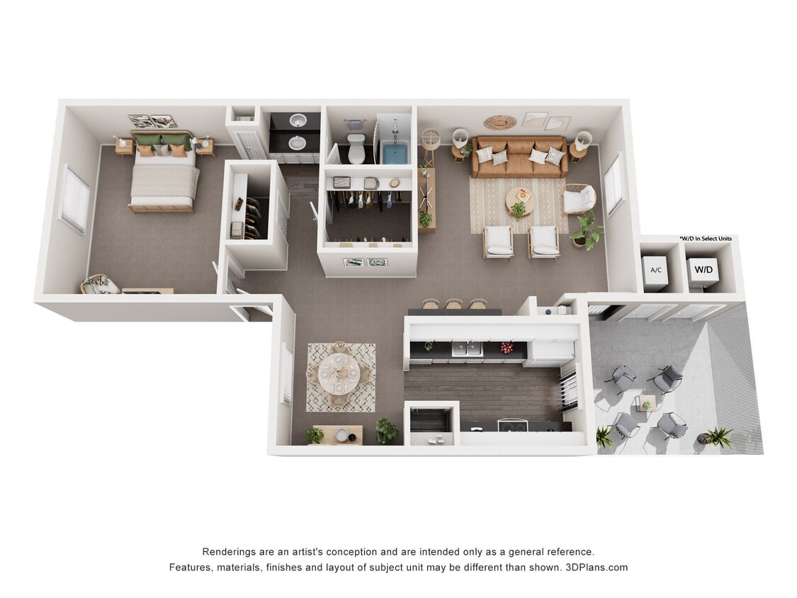 Floor Plan - 1 Bedroom