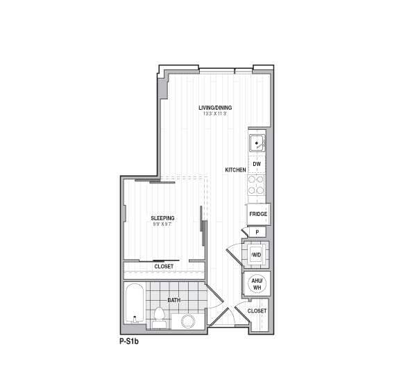 Floor Plan - Studio-S1b