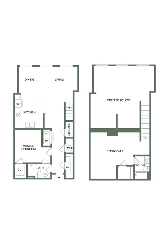Floor Plan - The Clayton Mill Loft (103)