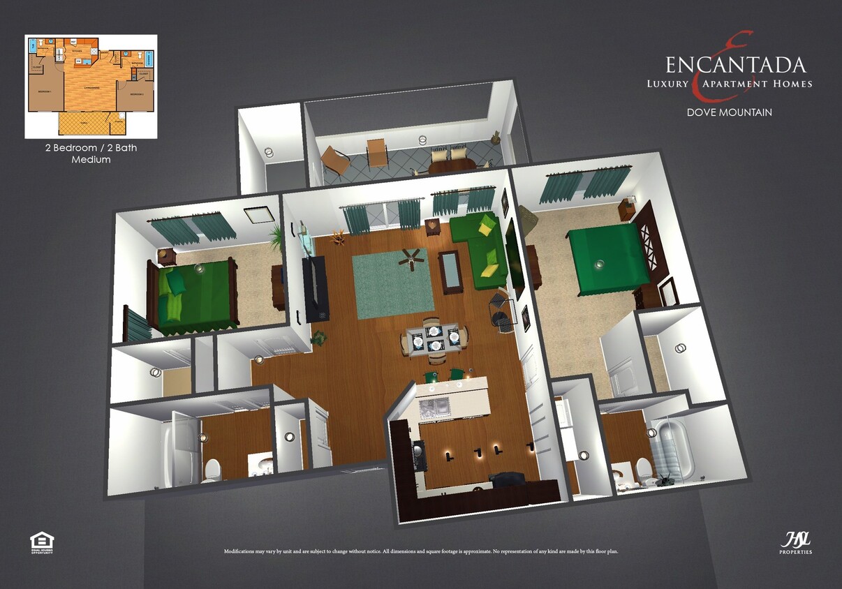 Floor Plan - 2B - Two Bedroom