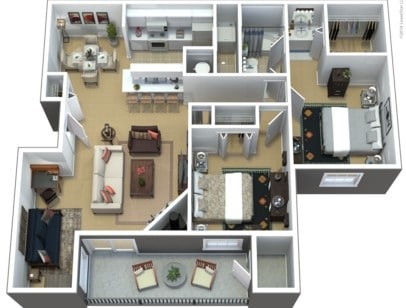 Floor Plan - Yosemite with Den