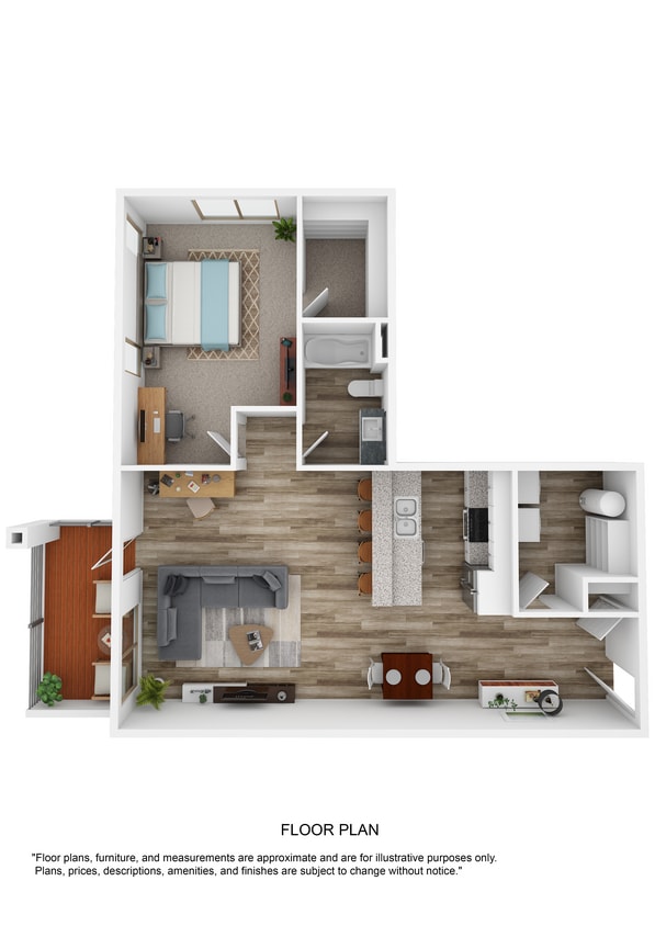CHESTNUT.jpg - A4 Chestnut - One Bedroom, One Bathroom