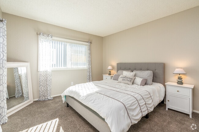 2BR, 3BA - 1150SF - Second Bedroom - Westwood Park Townhomes