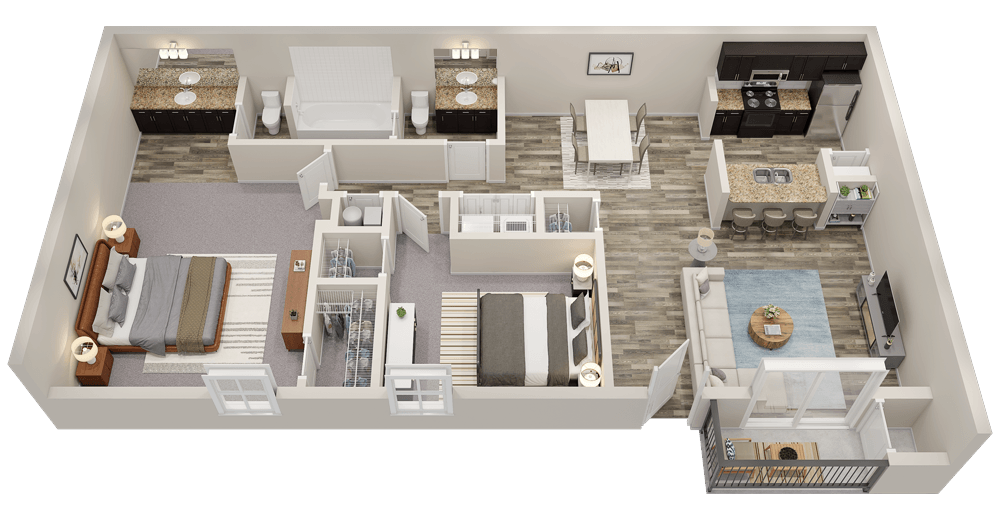 Floor Plan - The Sinclair - Renovated
