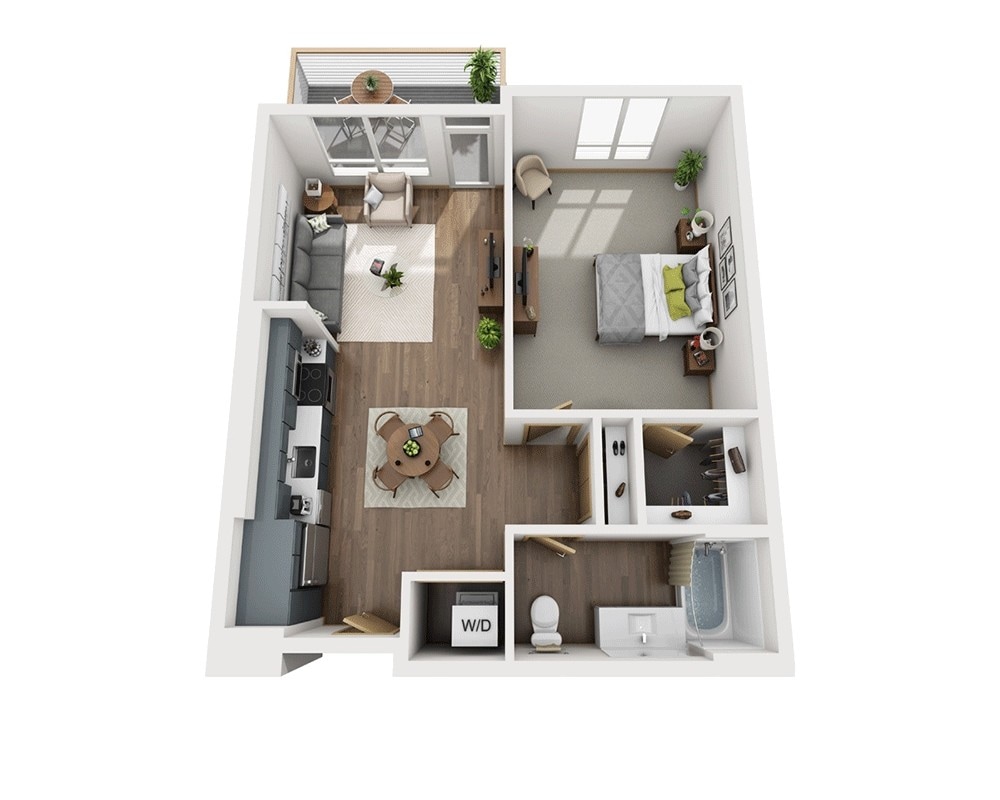 Floor Plan - One Bedroom A1G-CL1