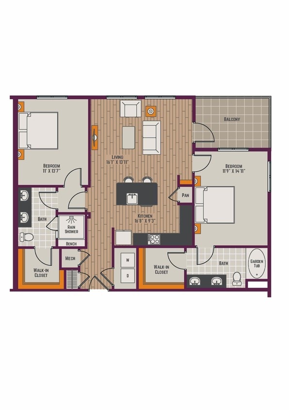 Floor Plan - 2MCb