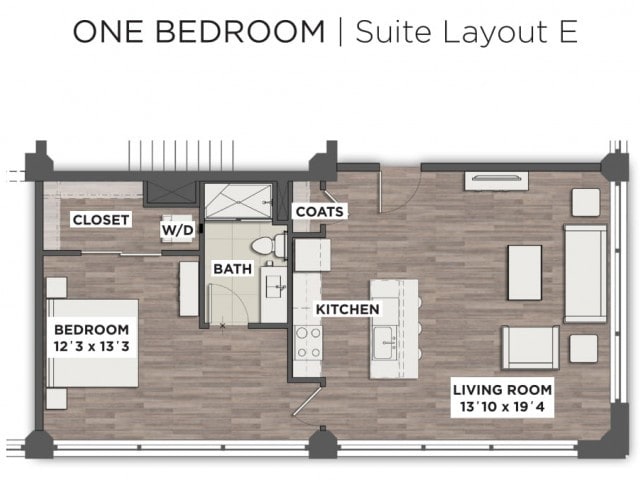 Suite Layout E - E Loft