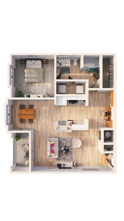 Botanic at Ingleside- A1G Floorplan - A1G