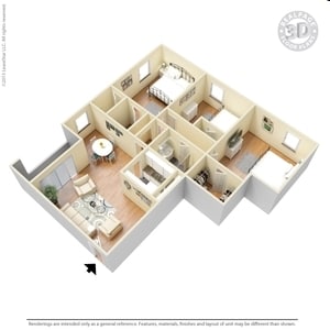 3BR/1.5BA - The Cambridge