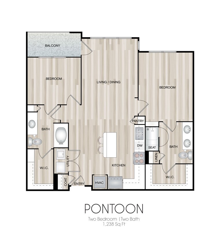 Floor Plan - Pontoon & Wake