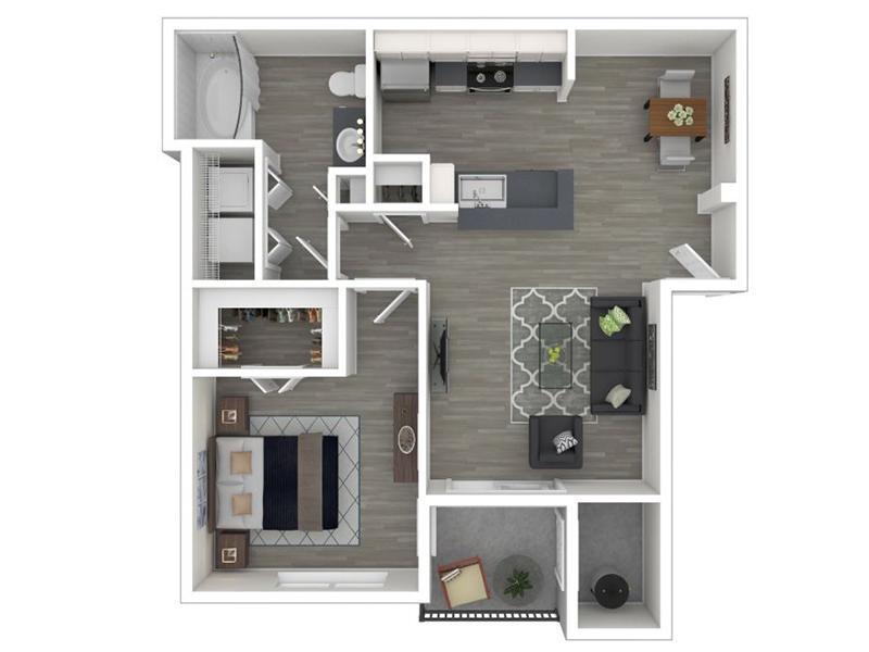 Floor Plan - 1 Bedroom 1 Bathroom - 695 White Reno