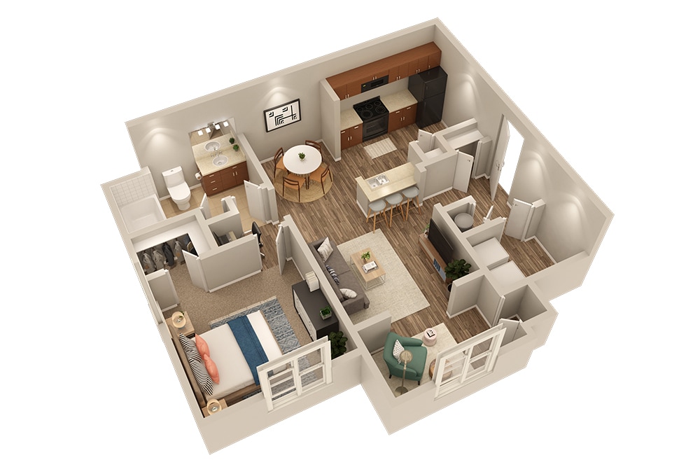 Floor Plan - Highland With Sunroom