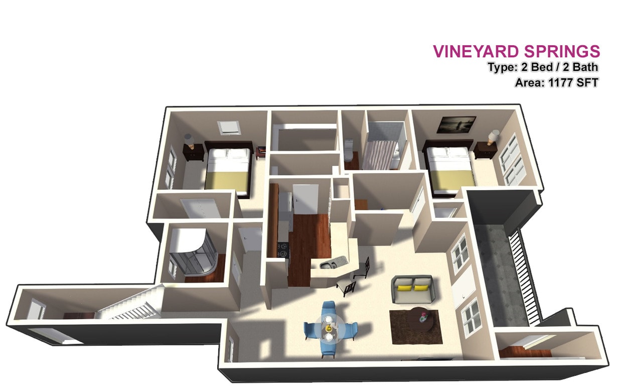 2 BED / 2 BATH - 2 BED / 2 BATH