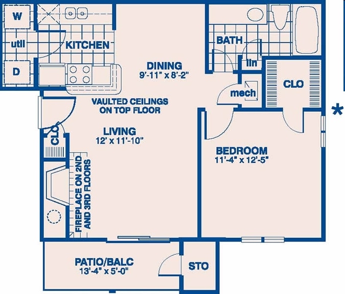 1BR/1BA - Hancock
