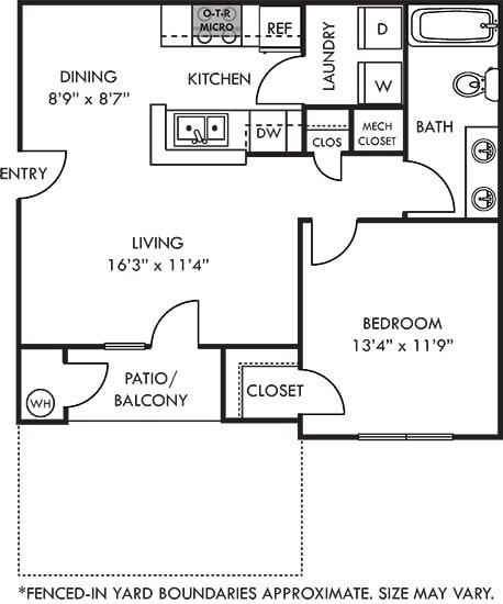 Floor Plan - Wellesley with Fenced-In Yard