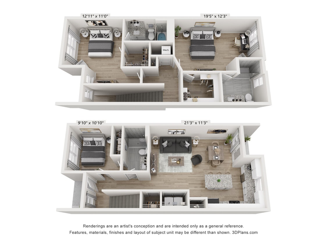 Floor Plan - Wiltshire 3BD 2BA