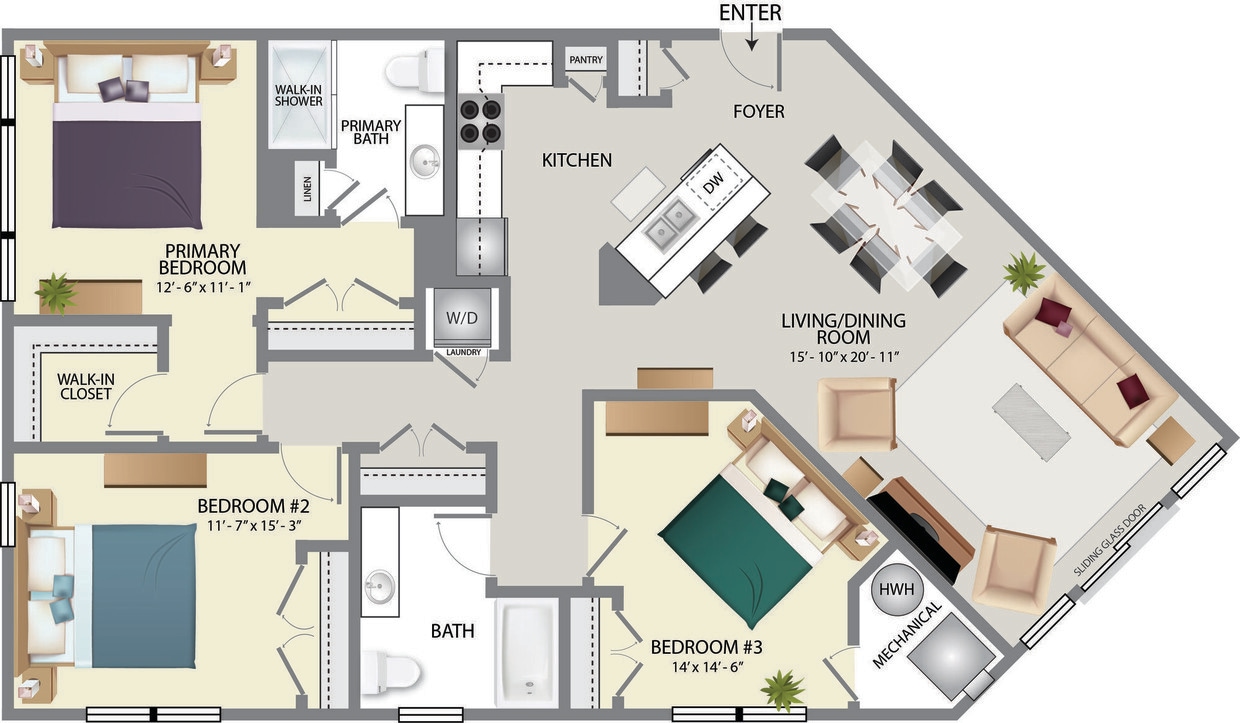 Floor Plan - 3A
