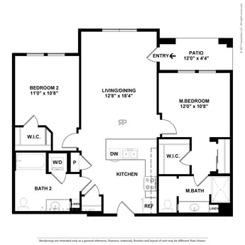 Floor Plan - TWO.1L W/ 2 Car Attached Garage