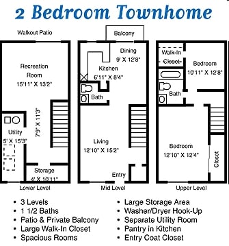 2BR/1.5BA - 2 Bed Townhome