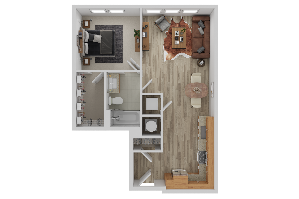 1bed737sqft - One Bedroom