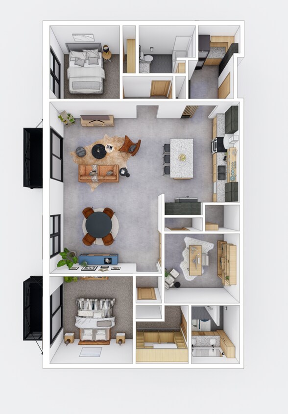 Floor Plan - Two Bed Den