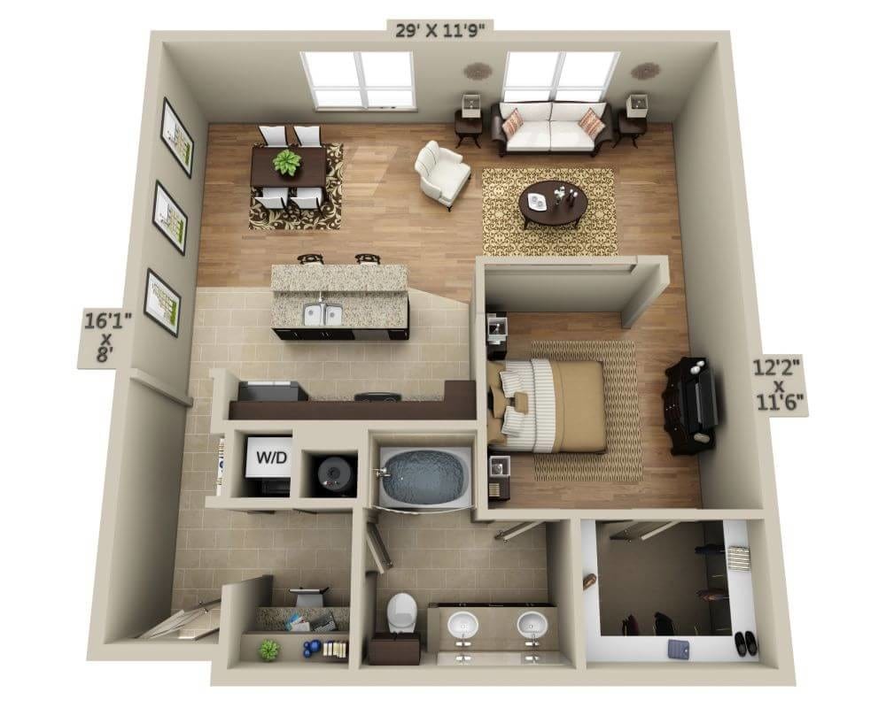 Floor Plan - Plan B (A1B)