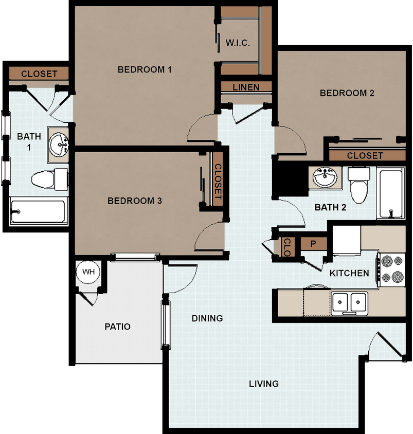 Floor Plan - 3 Bedroom 