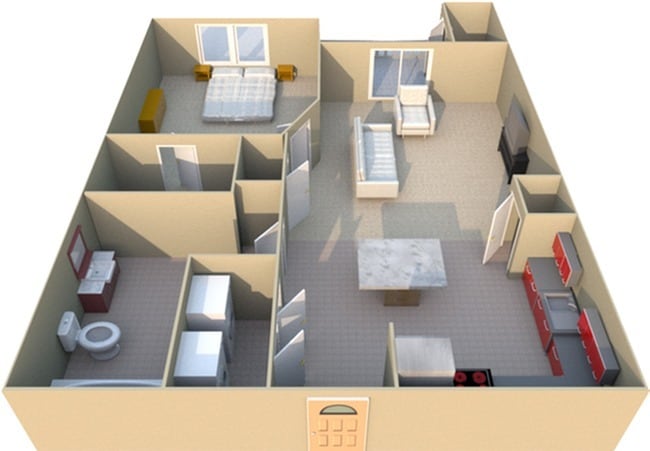 1 Bedroom Floorplan - Westview