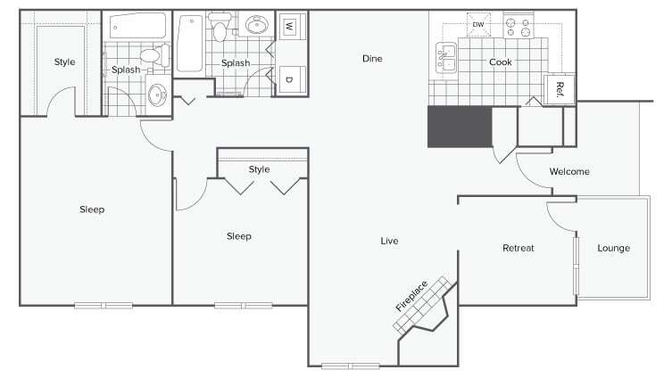 Floor Plan - Gardenia LURA 50