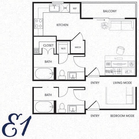 Floor Plan - Studio (E1)