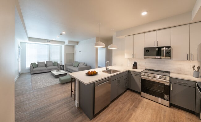 Kitchen and Living Room - Sol Apartments