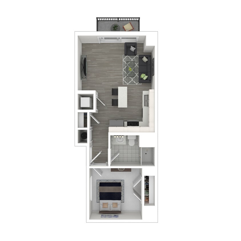 Pier - 1 Bedroom - 3D Furnished - Pier