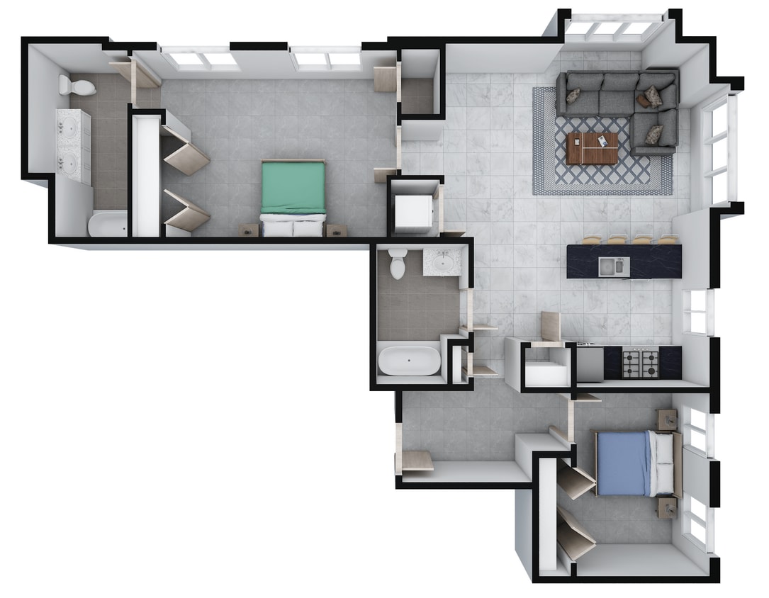 Floor Plan - Two Bedroom
