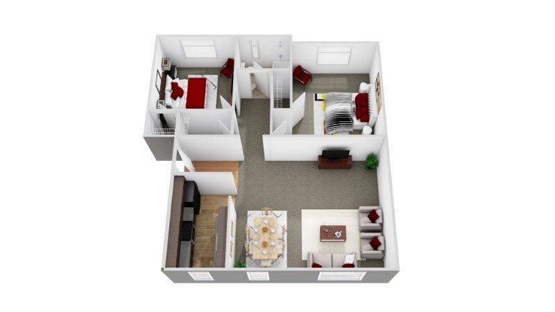 Floor Plan - 2 Bedroom Private Entrance