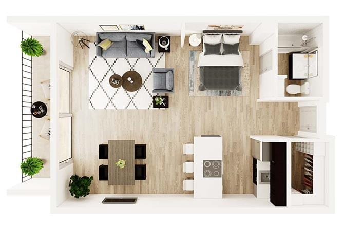 Floor Plan - Studio B